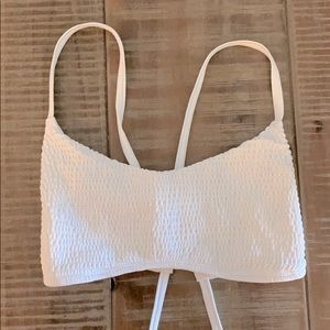 White hollister bikini top